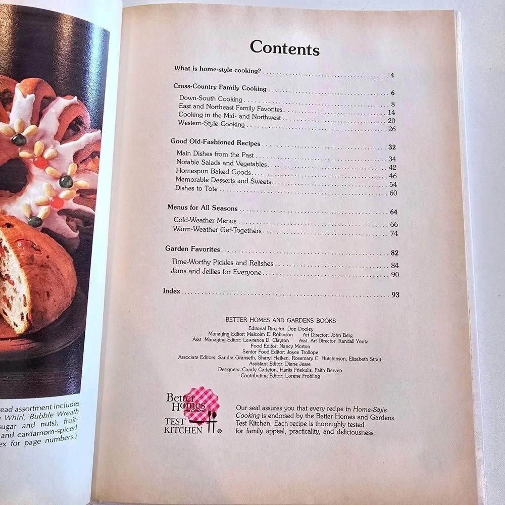 1975 Better Homes Gardens Home-Style Cooking1st Print Cookbook +‎ Ephemera